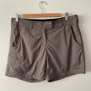 Exofficio grey nylon hiking sport short size 8 womens